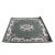 2020s Rectangular Corduroy Green Gray Floral Motif Graphic Wool Rug Carpet For Sale In San Francisco - Image 6 of 6