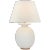 Hans Medium Table Lamp in Sandy White with Linen Shade Designer: Christopher Spitzmiller Height: 29.75" Shade Detail: 12"...