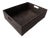 Artifacts Rattan Rectangular Storage Basket in Tudor Black - 20" For Sale