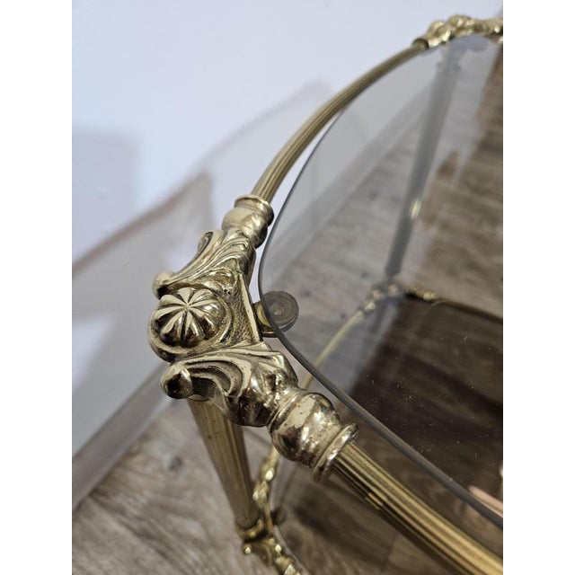 Metal Brass Side Table, France, 1950s For Sale - Image 7 of 13