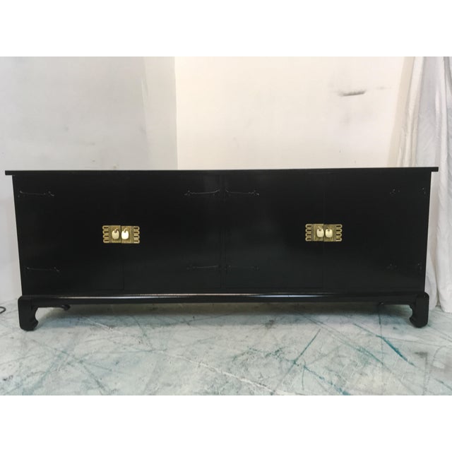 Asian Style Black Lacquered Credenza Chairish