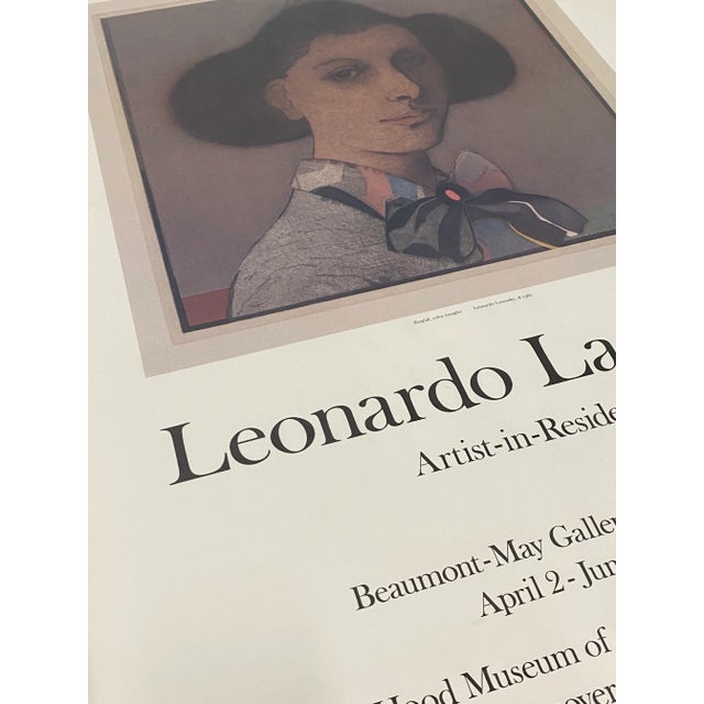 Late 20th Century Leonardo Lasansky Signed & Framed Exhibition Poster C.1982 For Sale - Image 5 of 11