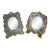 19c Hand Painted Porcelain Frames, Set of 2 For Sale