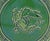 Late 19th Century Late 19th Century Danish Pair of Green Majolica Cabinet Plates For Sale - Image 5 of 9