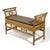 Mid 20th Century Bamboo and Cane Bench with Cushion For Sale In Chicago - Image 6 of 11