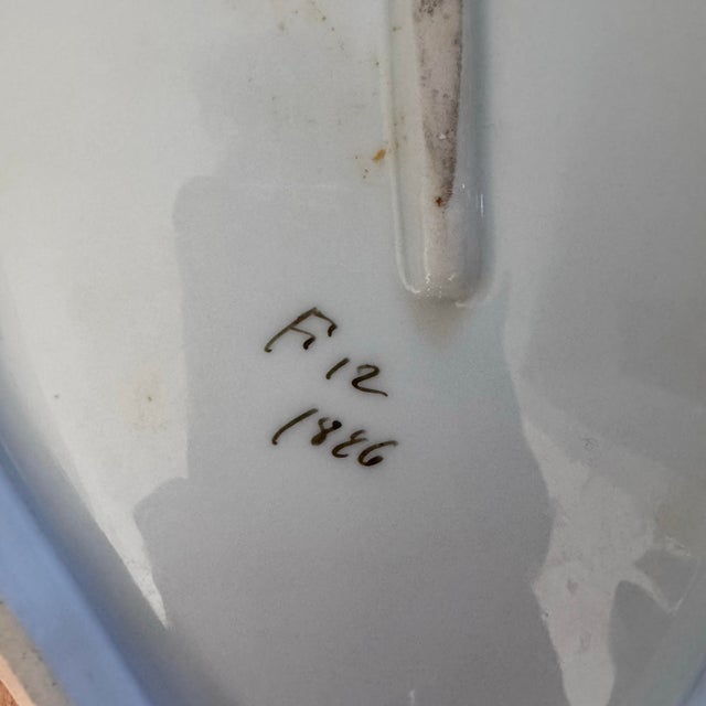 Victorian Antique L. Straus & Sons (Ls&s) Porcelain Fish Serving Platter Made in Carlsbad Austria For Sale - Image 3 of 6