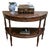 Traditional Half-Round Console Table (Walnut) For Sale