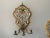 Gien Early 20th Century Gien Faience Pottery Wall Sconce Pair: Majolica Floral, Dolphin Motif - a Pair For Sale - Image 4 of 10