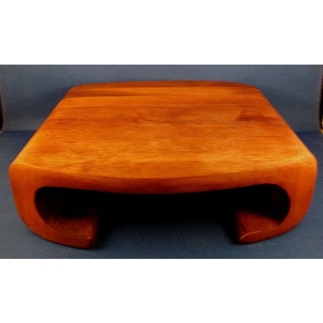 Vintage Danish Modern Curved Edge Cheese Board With Slide Out Tray For Sale In Miami - Image 6 of 11