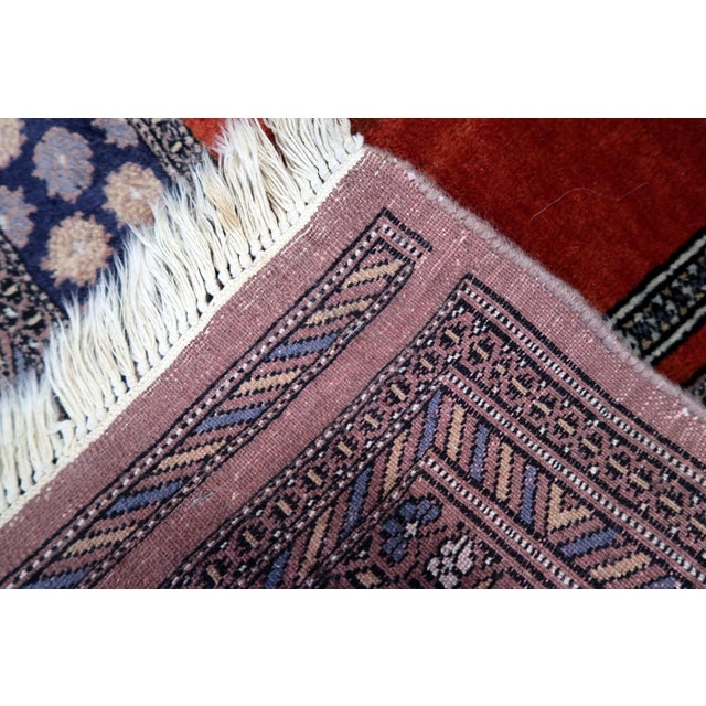 Islamic 1970s, Handmade Vintage Pakistani Lahore Prayer Rug 2.7' X 3.8' For Sale - Image 3 of 13