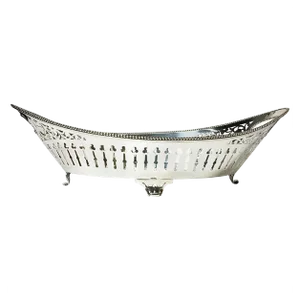 Dutch Silver Bread Basket from Van Kempen and Zonen, 1894