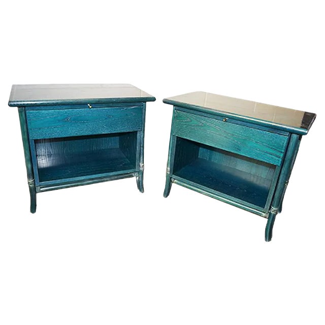Vintage Nightstands by Telemaco for Gasparucci Italo, 1970s, Set of 2 For Sale