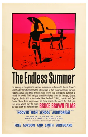 The Endless Summer Original US Film Poster by John Van Hamersveld, 1965
