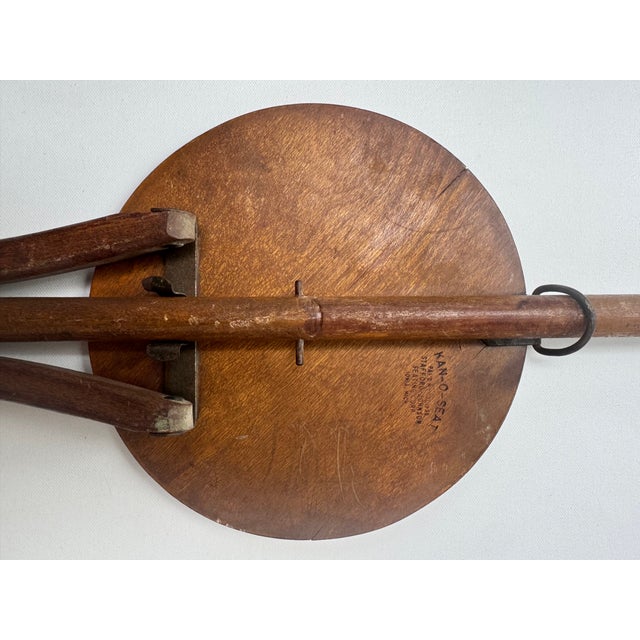 Wood Vintage Kan-O-Seat Folding Seat Stafford Johnson Ionia Michigan Patent 1925 For Sale - Image 7 of 16
