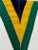 Textile Framed Green/Yellow/Black Pennant For Sale - Image 7 of 7