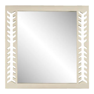 Fleur Home Audubon Spruce Square Mirror in Delaware Putty, 24x24 For Sale