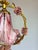 ⁠1970s Vintage Italian Pink Murano Ruffled Glass and Ceramic Rose Chandelier⁠ For Sale - Image 6 of 17