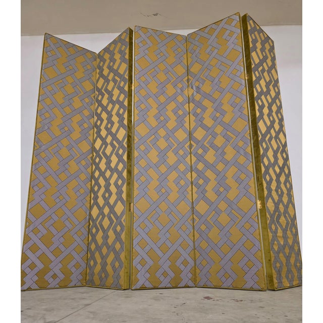 Hollywood Regency Hollywood Regency Screen, 1970s For Sale - Image 3 of 18