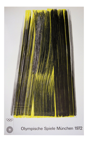 Hans Hartung, Composition, 1972, Lithographic Poster