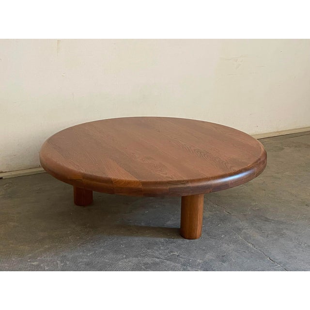 1970s French Solid Oak Coffee Table, 1970s For Sale - Image 5 of 6