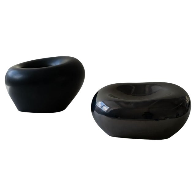 Flexible Formed Vase and Bowl by Rino Claessens, Set of 2 For Sale
