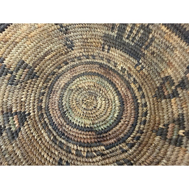 Antique Hand Woven Wicker Figural African Coiled Basket Hausa Nigeria Culture For Sale - Image 4 of 11