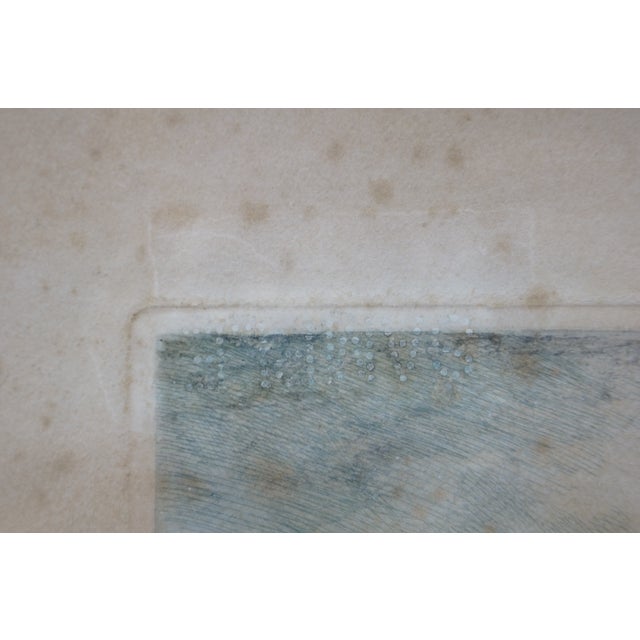 Early 20th Century Antique Neoclassical Dancing on the Beach Signed Seascape Etching 20", Framed For Sale - Image 10 of 12