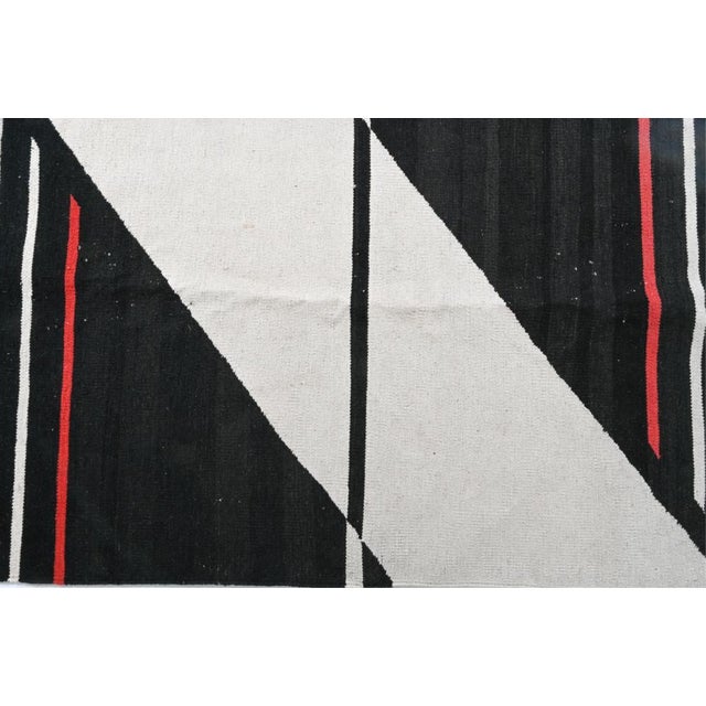 1970's Scandinavian Wool Flatweave Wall Tapestry For Sale - Image 4 of 9