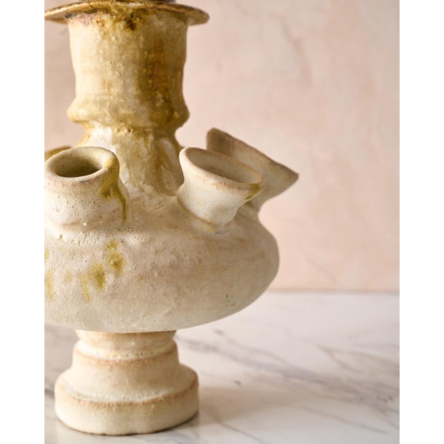 2020s Handmade Mediterranean "Fig Vase 7" Glazed Stoneware by Canoa Lab for TRNK From Deriva Y Trampa Series For Sale - Image 5 of 10