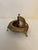 Metal Mid 20th Century Ornate Embossed Brass Roll-Top Caviar Server For Sale - Image 7 of 9