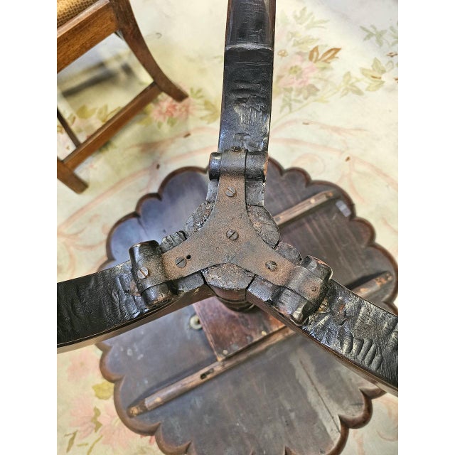 Brown George II Mahogany Pie Crust Tilt Top Table For Sale - Image 8 of 8