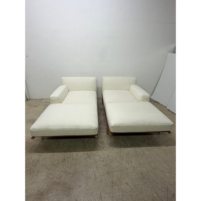 Let It Be Modular Fabric and Leather Daybeds for Poltrona Frau - A Pair For Sale - Image 16 of 18
