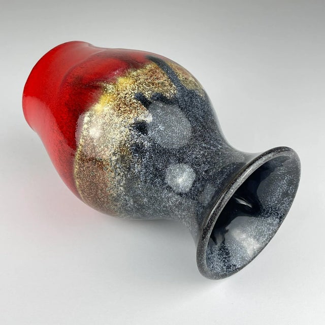 Mid-Century Modern Vintage Ceramic Vase, West Germany, 1970 For Sale - Image 3 of 15