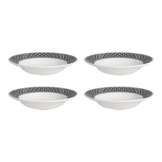 Spode Heritage Geranium Bistro Pasta Bowl 10.5" - Set of 4 For Sale