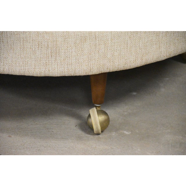 Beige 1960s Beige Round Lounge Chairs by Adrian Pearsall For Sale - Image 8 of 9