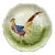 19th Century Majolica Pheasant Plate Choisy Le Roi For Sale