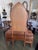 1930s Jacobean Revival Walnut and Figured Maple Vanity With Tall Arched Mirror For Sale - Image 11 of 11