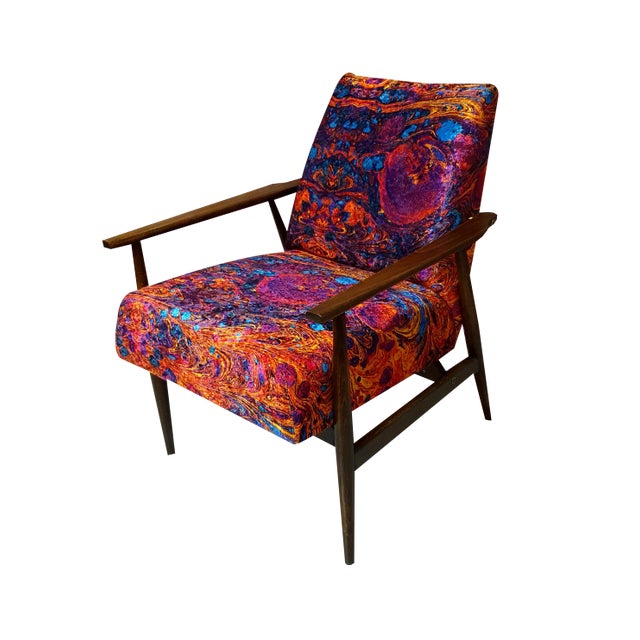 Polish Armchair by Henryk Lis, 1960s For Sale