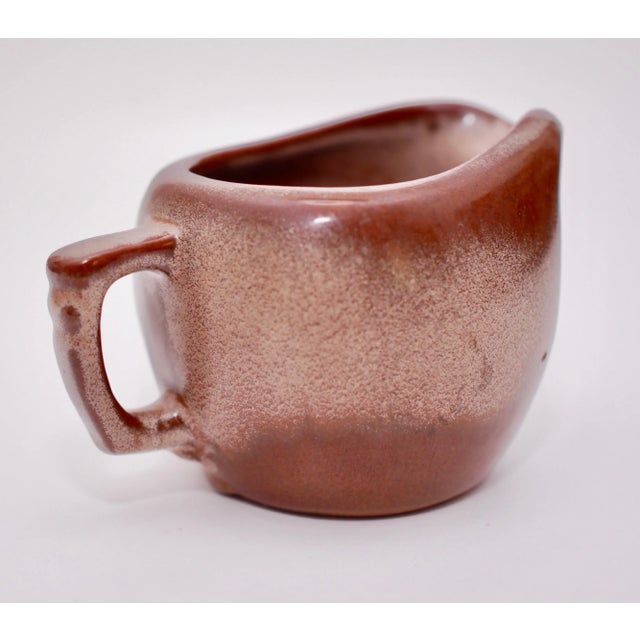 Vintage Brown Frankoma Creamer/Vase For Sale - Image 4 of 11