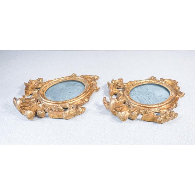Louis XV Mirrors in Gilded Ceramic, Set of 2 For Sale - Image 15 of 18