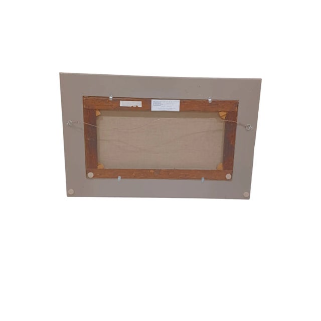 Impressionist Vintage Framed Charlotte Buell Coman Oil Painting on Canvas of Hops Harvest For Sale - Image 3 of 5