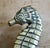 Antique Edwardian British Brass Seahorse Door Knocker, 1900s For Sale - Image 3 of 5