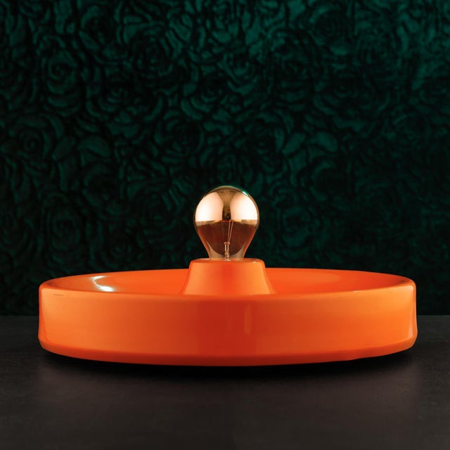 1960s German Orange Waterdrop Wall or Ceiling Lamp from Holländer, 1960s For Sale - Image 5 of 12