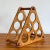 Mid 20th Century Vintage Wood 6-Bottle Wine Rack For Sale - Image 5 of 7