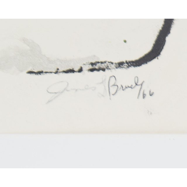 1966 Limited Edition Stone Lithograph Portrait by James L. Bruch For Sale In Indianapolis - Image 6 of 8