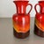 Ceramic Fat Lava Op Art Pottery Multi-Color Vases from Jasba Ceramics Germany, 1970s, Set of 2 For Sale - Image 7 of 18