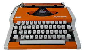 Unis Portable Typewriter in Orange, 1960s