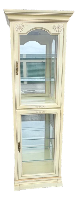 Mid 20th Century Jasper Cabinet Co. Cream China Cabinet