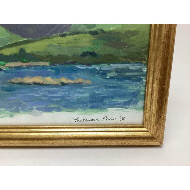 Impressionist Pair Impressionist Landscapes by Beth Hoffman Small Paintings “The Kenimare River” 2006 For Sale - Image 3 of 8