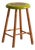 Vintage Wooden Stool with Round Seat, Central Europe, 1950 For Sale